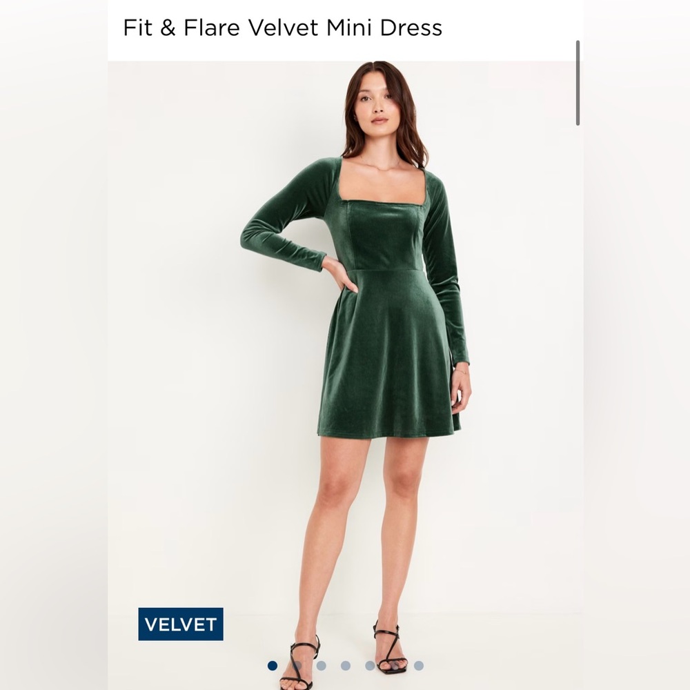Fit and Flare Velvet Mini Dress